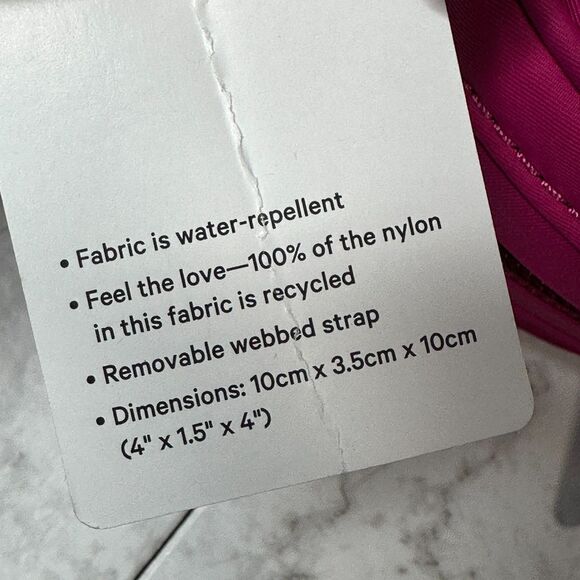 Lululemon Logo Coin Pouch Ripened Raspberry Pink RARE NEW with Tags - Picture 8 of 9